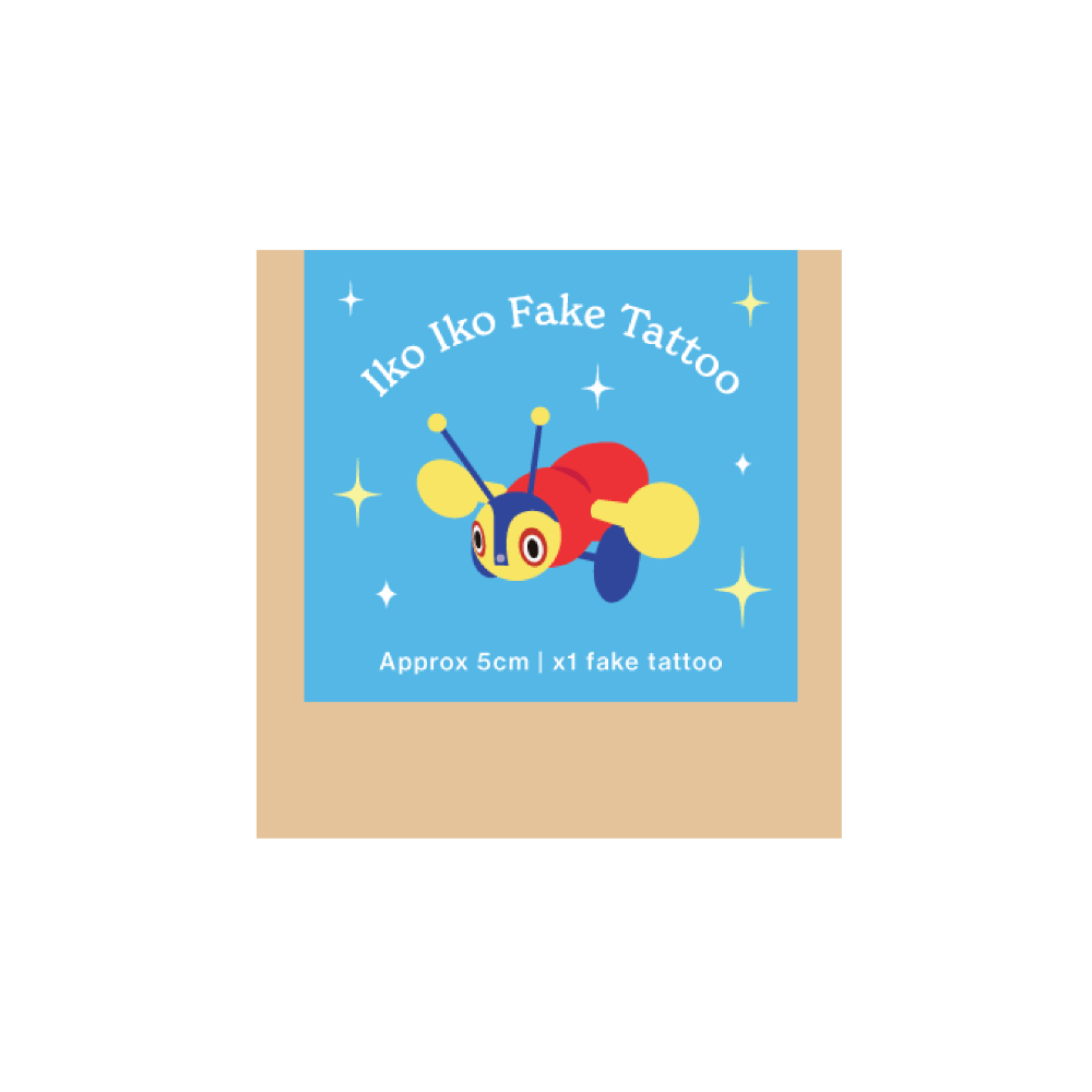 Iko Iko Fake Tattoo Buzzy Bee