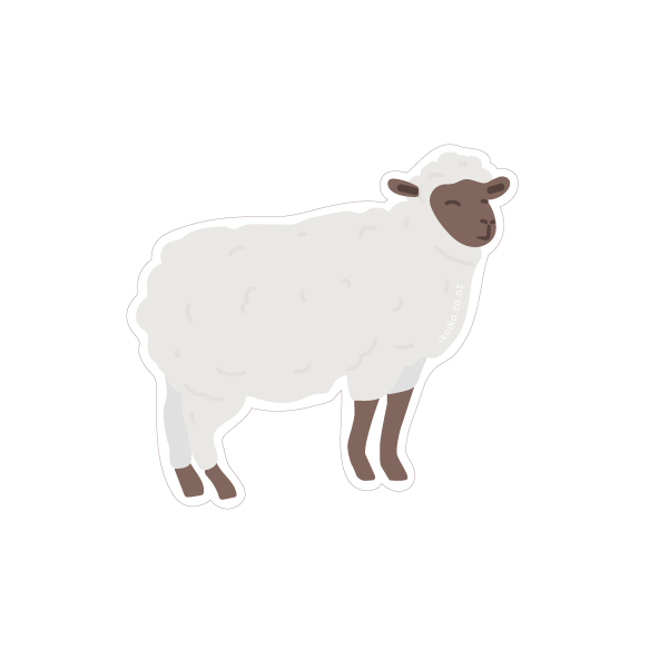 Iko Iko Fun Size Sticker Sheep