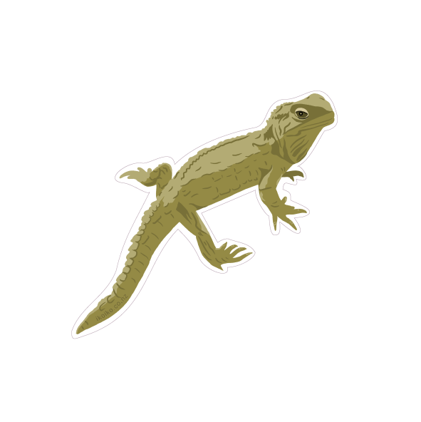 Iko Iko Fun Size Sticker Tuatara