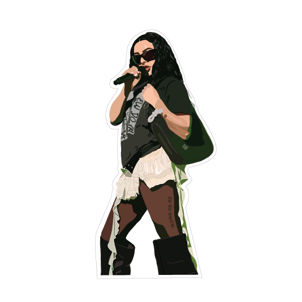 Iko Iko Fun Size Sticker Bratty