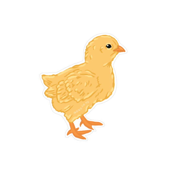 Iko Iko Fun Size Sticker Chick