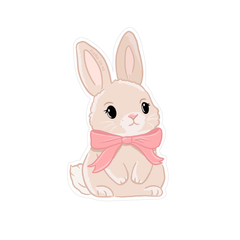 Iko Iko Fun Size Sticker Bow Bunny