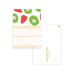 Iko Iko Postcard Kiwiana Close Up Pavlova