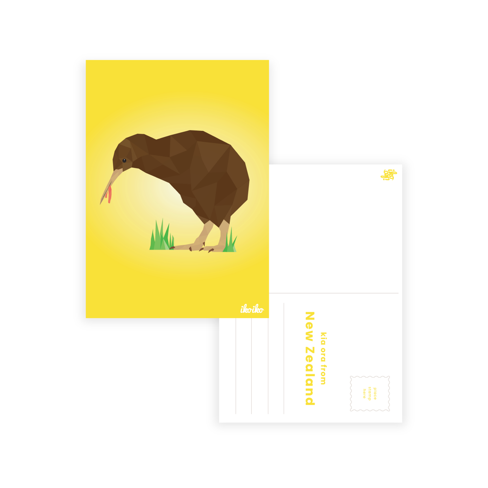 Iko Iko Postcard Kiwiana Geo Kiwi