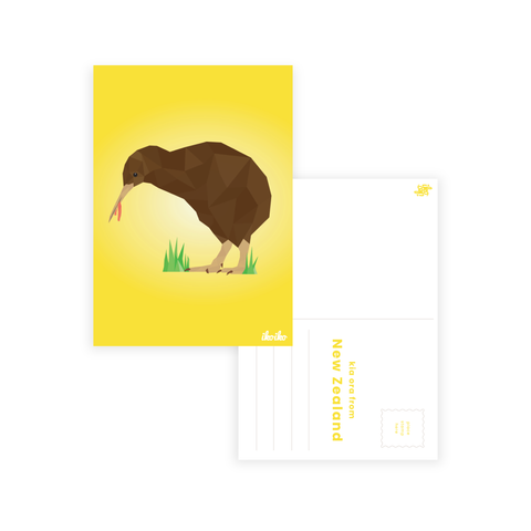 Iko Iko Postcard Kiwiana Geo Kiwi