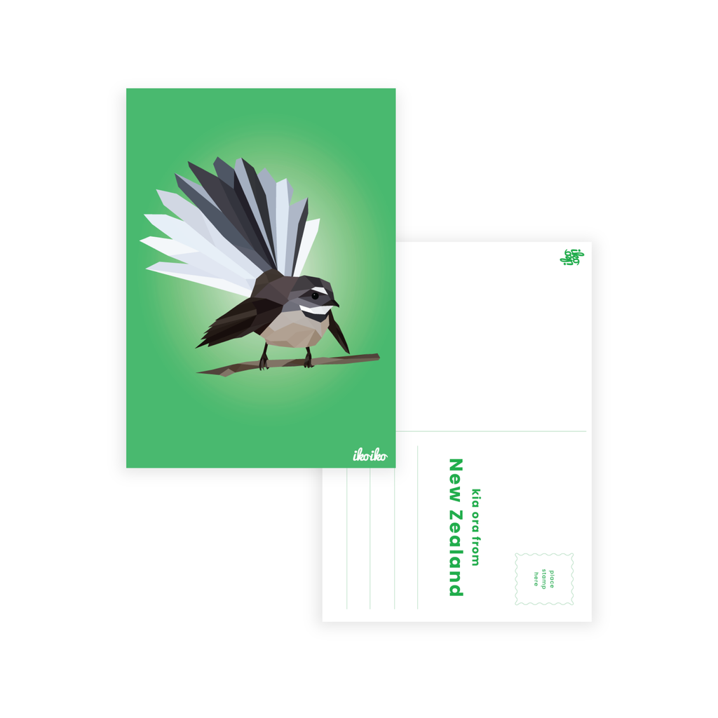 Iko Iko Postcard Kiwiana Geo Fantail