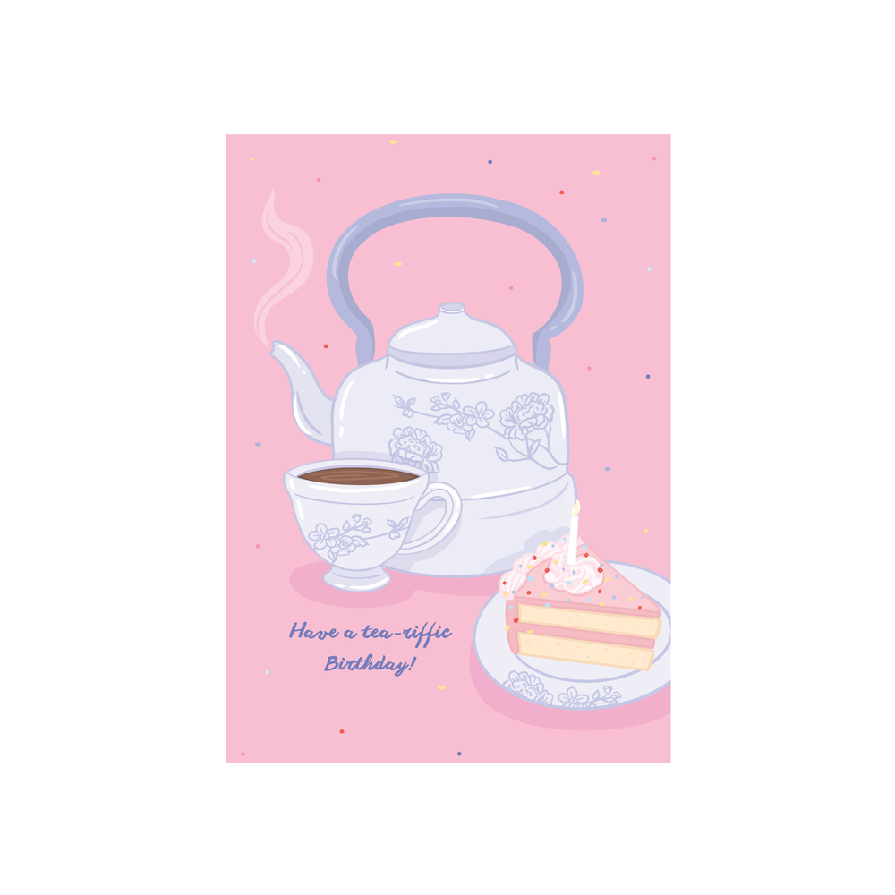 Iko Iko Pun Card Tea-Riffic Birthday
