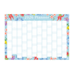 Iko Iko 2026 Wall Planner NZ Native Florals