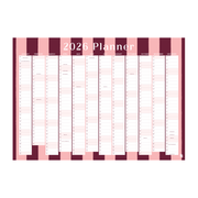 Iko Iko 2026 Wall Planner Bold Stripe Pink and Maroon