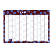 Iko Iko Wall Planner 2027 Blue Brown Spots