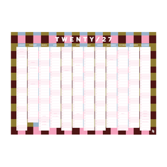 Iko Iko Wall Planner 2027 Bold Check