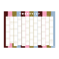 Iko Iko Wall Planner 2027 Bold Stripe