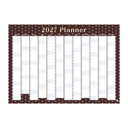 Iko Iko Wall Planner 2027 Brown Blue Polka Dot