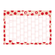 Iko Iko Wall Planner 2027 Cream Red Spots