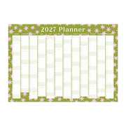 Iko Iko Wall Planner 2027 Green Pink Wonky Stars