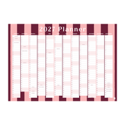 Iko Iko Wall Planner 2027 Pink Maroon Stripe
