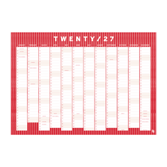 Iko Iko Wall Planner 2027 Red Small Stripe