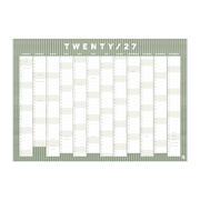 Iko Iko Wall Planner 2027 Sage Small Stripe