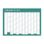 Iko Iko Wall Planner 2027 Pink Green Wave