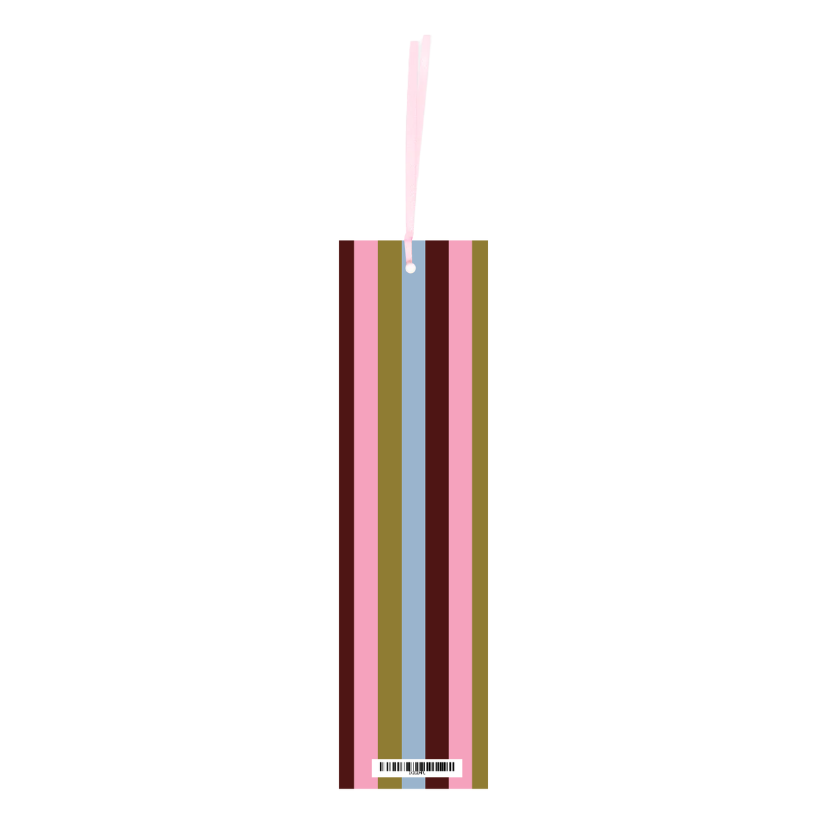 Iko Iko Double Sided Bookmark Plaid Stripe Marroon Olive