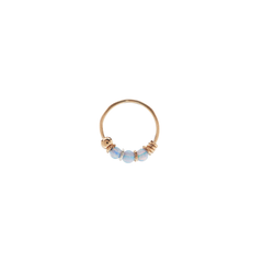 Iko Iko Cartilage Ring Stones Blue Opalite Gold