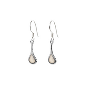 Iko Iko Earrings Tear White Silver