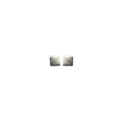 Iko Iko Studs Brushed Square Silver