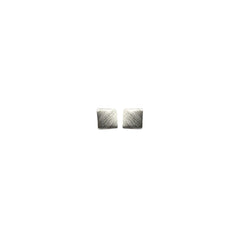 Iko Iko Studs Brushed Square Silver