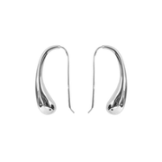 Iko Iko Earrings Chunky Teardrop Small Silver