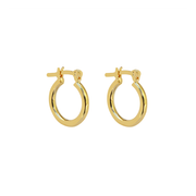 Iko Iko Earrings Little Chunky Hoops Gold