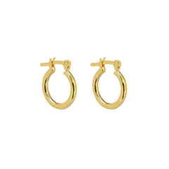 Iko Iko Earrings Little Chunky Hoops Gold