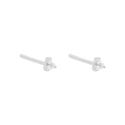 Iko Iko Studs Trio CZs Silver