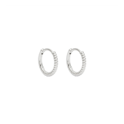 Iko Iko Earrings Huggie Twist Detail Silver