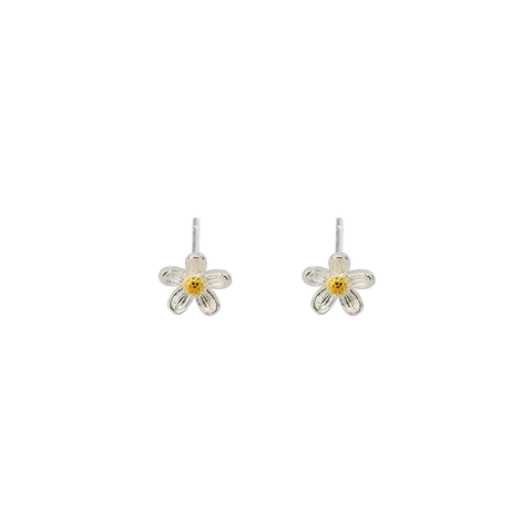 Iko Iko Studs Jasmine Silver with Gold
