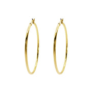 Iko Iko Earrings Big 50mm Hoops Gold