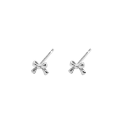 Iko Iko Studs Mini Bow Silver