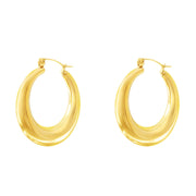 Iko Iko Earrings Chunky Hoops Gold
