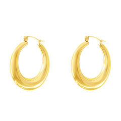 Iko Iko Earrings Chunky Hoops Gold