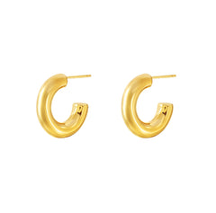 Iko Iko Studs Chunky Hoop Gold