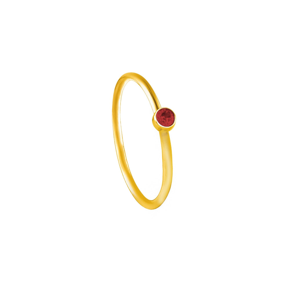 Iko Iko Ring Scarlet Cz Gold