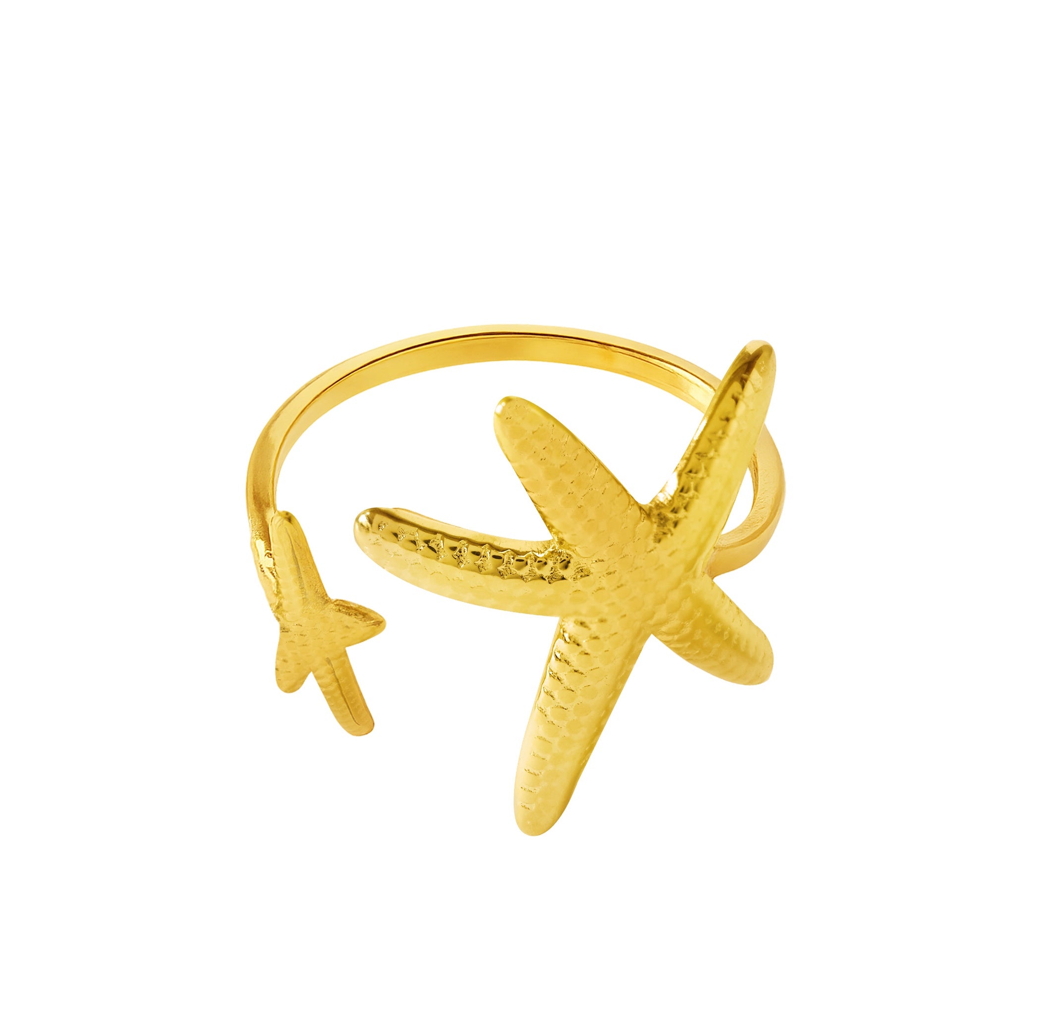 Iko Iko Ring Starfish Duo Gold