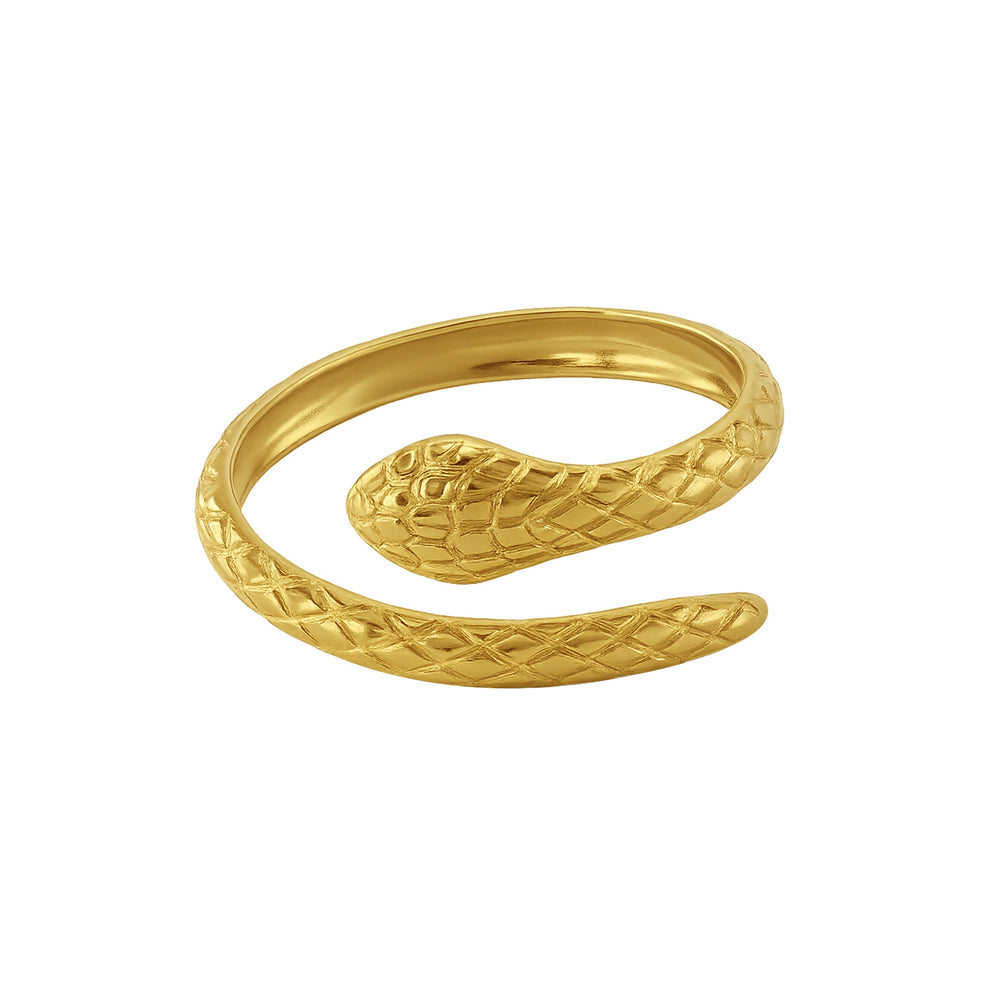 Iko Iko Ring Adjustable Snake Gold