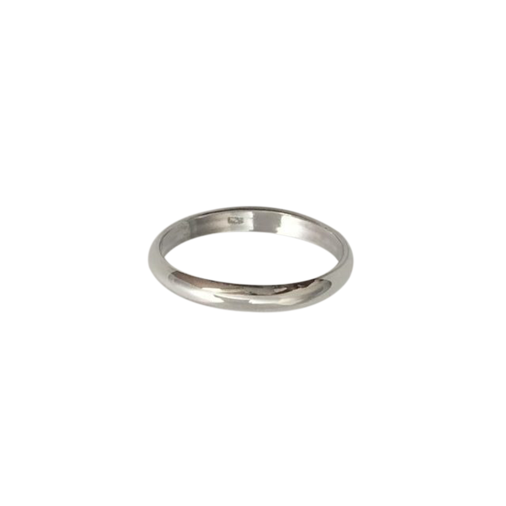 Iko Iko Ring Rounded Band Silver