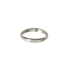 Iko Iko Ring Rounded Band Silver