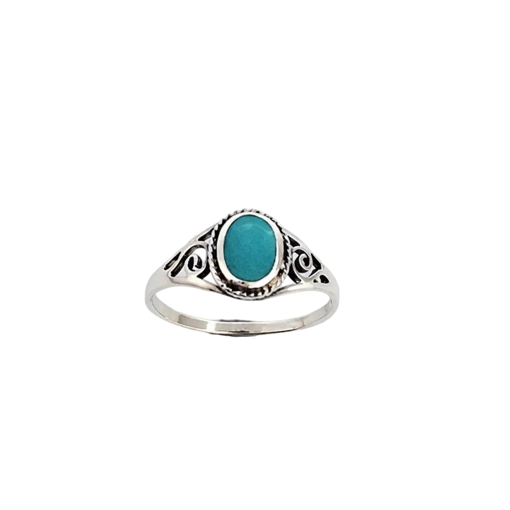 Iko Iko Ring Lacework Turquise Silver