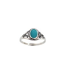 Iko Iko Ring Lacework Turquise Silver