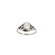 Iko Iko Ring Lacework Mother of Pearl Silver