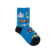 Socksmith Socks Kid's 4-7 year Off To The Races Blue