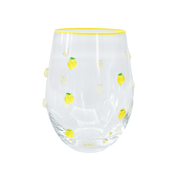Kaya Stemless Glass Lemon
