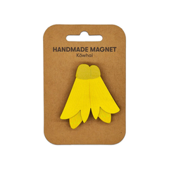 100% NZ Wooden Magnet Kōwhai